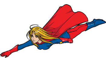 Flying Super girl